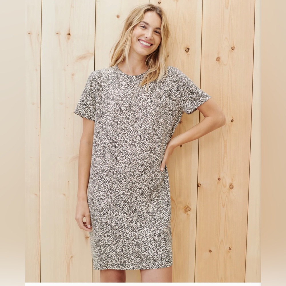 Jenni Kayne Leopard T-Shirt Dress | Small